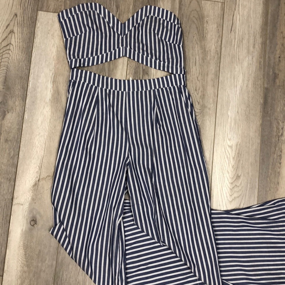 Striped jumpsuit